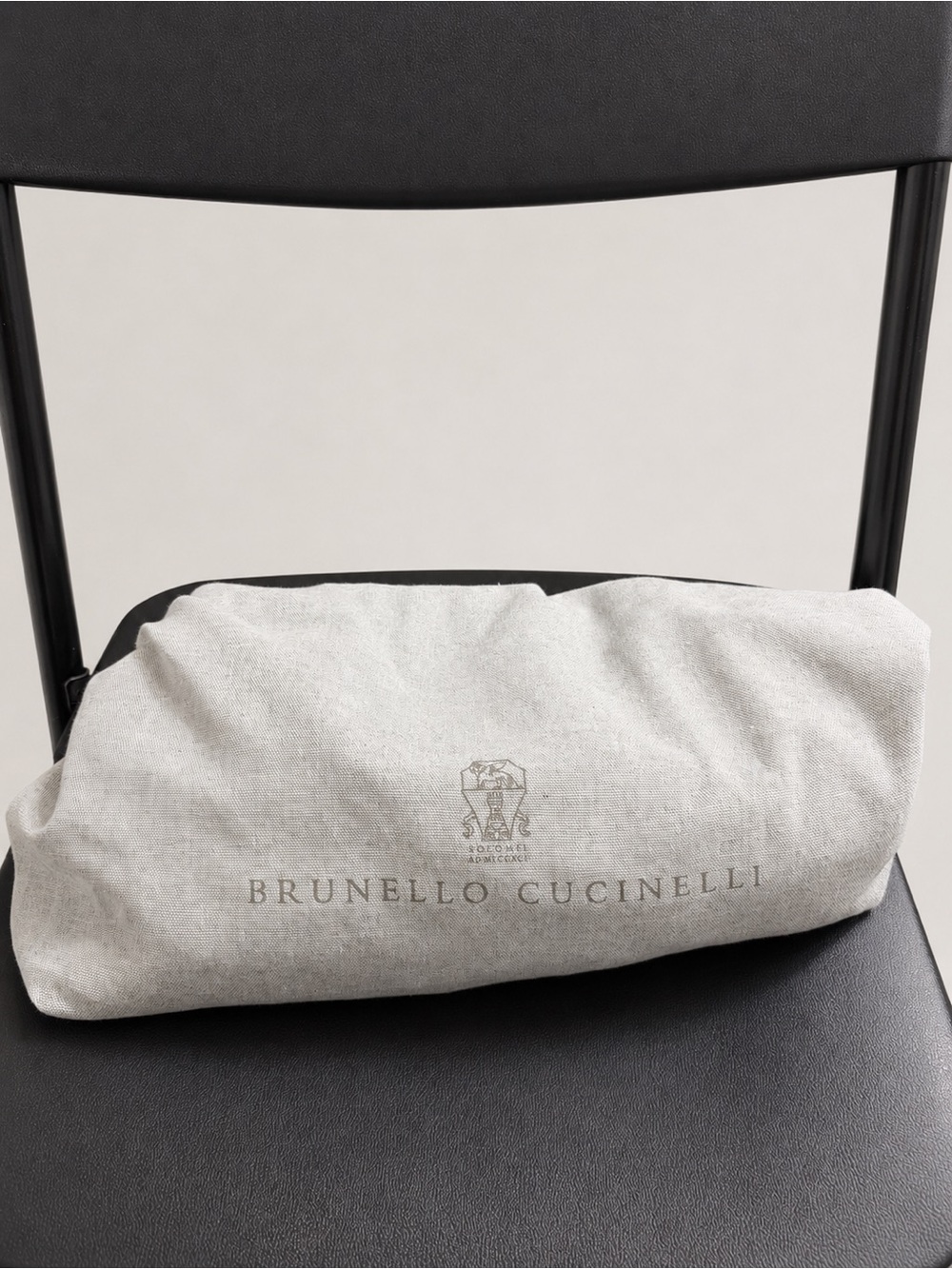 Brunello Cucinelli Brown Suede Monili Chain Shoulder Bag - Picture 6 of 6